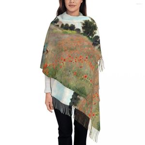 Schals Personalisierter bedruckter französischer Impressionist-Kunstschal Männer Frauen Winter Herbst Warm Claude Monet Gemälde Tücher Wraps