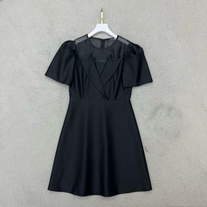 Casual Dresses European Designer Dress 2023 Summer New Bubble Sleeve Dress