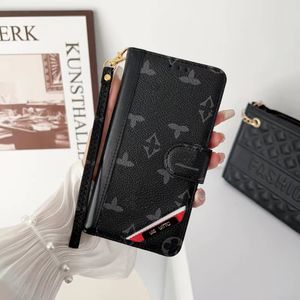 Beautiful iPhone Phone Cases 15 14 13 Pro Max Luxury LU Leather Card Hi Quality Purse 18 17 16 15pro 14pro 13pro 12pro 12 Samsung S23 S22 Ultra Plus Case with Logo Box