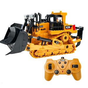 ElectricRC Car 124 2.4GHz 9CH 3.7V 800mAh Racing Remote Control Tractor Toy Bulldozer Gift for Kids High Speed RC Engineering Tractor 230609