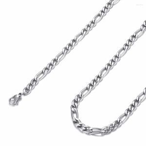 Chains Jonline24h Stainless Steel Mens Womens Necklace Figaro Chain 5-10mm Wide 18-30 Inches