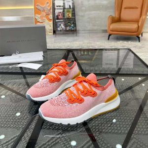 Fashion Dress Shoes Men Summer Knit Runners Sneakers Italy Originals Onyx Resin Elastic Band Low Top Calfskin Designer Breathable Non-Slip Athletic Shoes Box EU 39-44