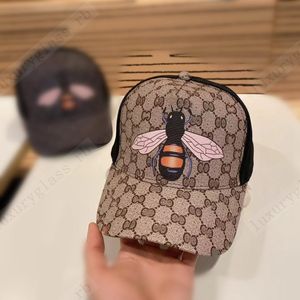 Designer-Baseballmützen, Hüte, Biene, bestickt, mit Knochen ausgestattet, Hut, Herren-Damen, Casquette-Sonnenhut, Gorras, Sport-Mesh-Kappe