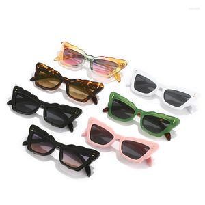 Occhiali da sole Fashion Colorful Cat Eyes Vintage Gradient Brand Design Anti-ultravioletto UV400 Occhiali casual per adulti Donna Uomo