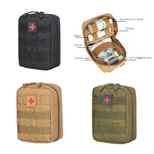 Utomhuspåsar som jagar överlevnad First Aid Bag Tactical Midje kit Camping Tillbehör SOS Pack 230609