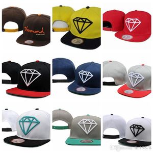 Diamanter levererar co baseball caps mode justerbara män kvinnor platt hatt visir gorras ben snapback hattar223z
