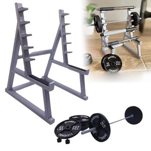 Outros acessórios de mesa Engraçado Barbell Rack Suporte para caneta Desk Top Caneta tinteiro Display Stand Squat Rack Design Pen Storage Squatrack Pen Holder 230609