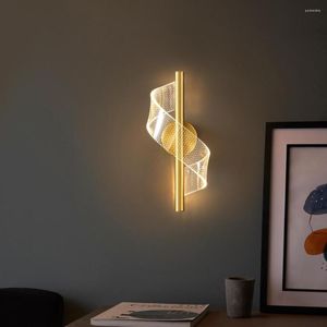 Lâmpada de parede Nordic LED Light 110V 220V sala de estar quarto cabeceira corredor interno decoração de casa arandela