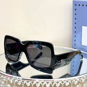 Tasarımcı Güneş Gözlüğü Kadınlar Büyük Boy Çerçeve GG1243 Kalın Plaka Saccoche Güneş Gözlüğü Erkekler Ayna Bacak Logosu Döküm Kalıp Tasarımı Orijinal Kutu