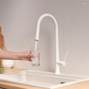 Kitchen Faucets Black Copper Pull Out Sink Faucet Deck Mounted Stream Sprayer Mixer Tap Bathroom Cold