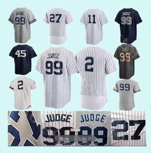 2023 Custom S-4xl 11 Volpe Jerseys Baseball Sport Aaron Judge Jersey Derek Jeter Anthony Rizzo Gerrit Cole Gleyber Torres Giancarlo Stanton Clay