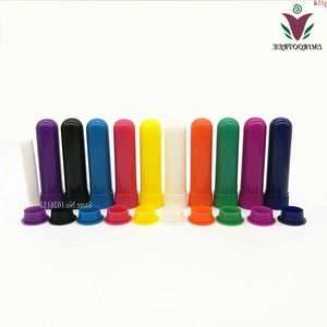 50Set Essential Oil Aromatherapy Colored Blank Nasal Inhalator Tubes Sticks, Tome Inhalers (10 färger) God kvaltitet Hxtnk