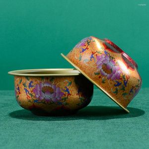 Zestawy naczyń stołowych 7 szt. Miska wodna Lotus Flower Decor Cup Oferta Świątynia Święty Ołtarz