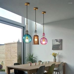 Lampy wiszące vintage LED Nordic Crystal Lampa żyrandolu Sufit Dom Deco Light Marokańskie oświetlenie wystroju