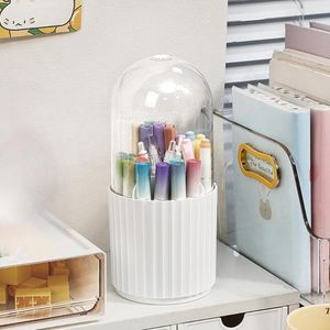 Storage Boxes Makeup Brush Holder Useful Large Capacity Lightweight Desktop Cosmetic Organizer Office Supplies
