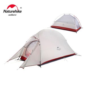 NatureHike Cloud Up 1 2 3 People Tent Ultralight 20D Camping Tent Waterproof Outdoor vandringsresor 201T Tält Backpacking Cykeltält