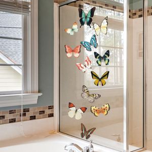 Adesivos de borboleta de tamanho grande adesivos de vidro anti-colisão para portas decoração de vidro adesivos de janela de borboleta para evitar colisões com pássaros