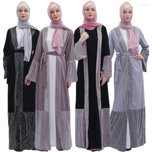 Ethnic Clothing Dubai Open Abaya Muslim Women Maxi Dress Kimono Cardigan Long Party Gown Jilbab Turkey Arabic Robe Kaftan Islam Caftan
