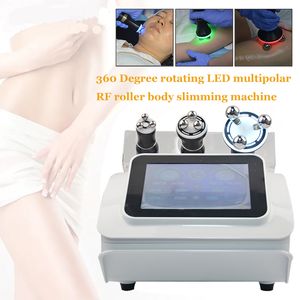 Salonganvändning 360 graders radiofrekvensrulle Ta bort rynkor Skin Dra åt LED -fettreduktion Bod Slimming RF Machine Red Blue Green