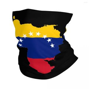 Halsdukar venezuela flaggkarta bandana nackgaiter tryckt venezuelansk magi halsduk multi-användning pannband cykling för män kvinnor vuxen vinter