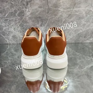 2023Brand Fashion Women Mens Quality Casual Shoes Heel Heel Läder Lace-Up Sneaker Running Trainers Letters Flat Printed Sneakers