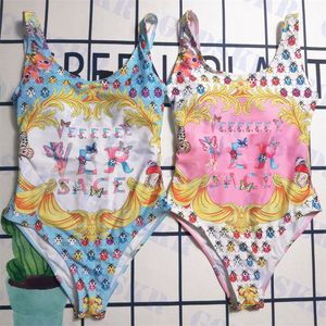 Schmetterlingsmuster Bikini Sommer Damen Einteiler Badeanzug Vintage Damen Bademode Zwei Farben
