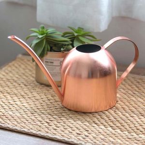 Vattenutrustning 500 ml POT Rostfritt stål Långt mungrön Plant Can Golden Kettle Small Gardening Tool #W0