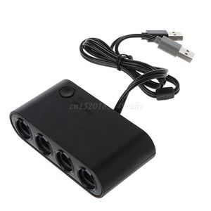 Adapter 3 i 1 4 portar GC -handtag till WIIU/PC/Switch Converter Adapter för PC Game Gamecube GC Controllers Accessories