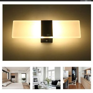 Lampada da parete moderna LED Light Up Down Cube Sconce Apparecchio di illuminazione Mount Room Decor per Living Bedroom Bar Cafe Bra