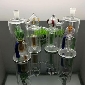 Glass Pipes Smoking Manufacture Hand-blown hookah New Strawberry Silent Twin Glass Water Smoke Bottle