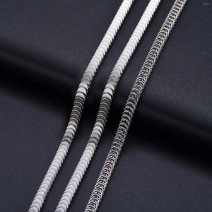 Chains Width 4mm Fish Scales Chain Necklace Stainless Steel Fashion Men And Women Jewelry Various Length Wholesale