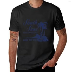 メンズポロスサウスシーズレストランTシャツTシャツ男ショートTシャツ男性コットン用かわいい服