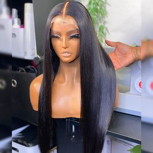 13x4 13x6 Glueless Straight Lace Frontal Human Hair Wigs Brazilian 4x4 Lace Closure Preplucked Wig for Women