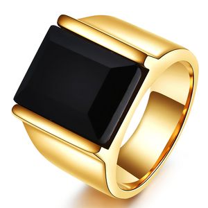 Мужские кольца из нержавеющей стали бирюзовый черный кольцо оникса для мужчин джентльмены показывают свою устойчивость и атмосферу YW217CG1515