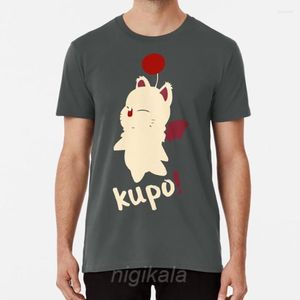 Camisetas masculinas Final Fantasy - Kupo! T-shirt verão moda engraçado impressão de alta qualidade camiseta de algodão