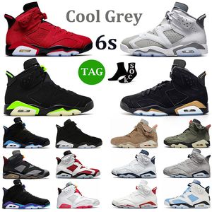 Mężczyźni kobiety 6 buty do koszykówki 6s UNC Brytyjczycy Khaki Georgetown DMP Electric Green Angry Bull Toro Bravo Mens Trainer Sports Sneakers