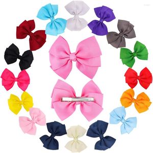 Akcesoria do włosów 2PC Solidny kolor mody kobiety dziewczyny klipsy cukierki kolory do włosów błyszczące scrunchie barrette urocze prezenty