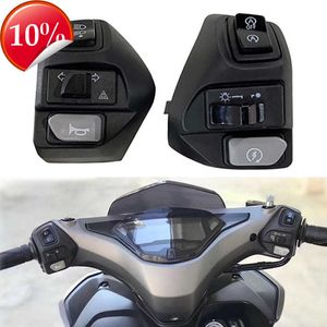 Nova motocicleta motocicleta mountain bike scooter chifre farol interruptor de sinal de volta para yamaha nvx 155 125 aerox 155 acessórios