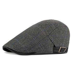 Berets Baumwolle Frühling Herbst Solid News Jungen Plain Hut Männliche und Weibliche Maler Baskenmütze 54 G220612