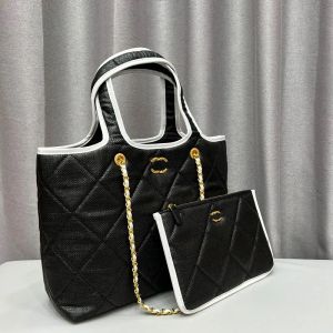 2023 Новые дизайнерские сумки для сумки мода склона высокая мощность пляжная сумка сумочка женская цепь с линге