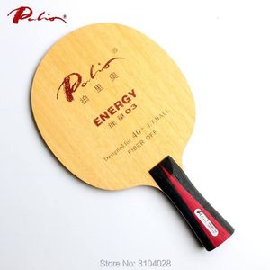 Bord Tennis Raquets Palio Official Energy 03 Table Tennis Blade Special för 40 Material Table Tennis Racket Game Loop och Fast Attack 9Ply 230612