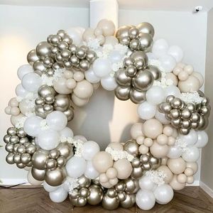 Party Decoration Champage Gold White Balloon Arch Garland Birthday Wedding Pink Baby Shower Bride To Be Ballons