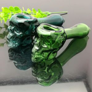 Glass Pipes Smoking Manufacture Hand-blown hookah Colored oversized ghost head glass pipe