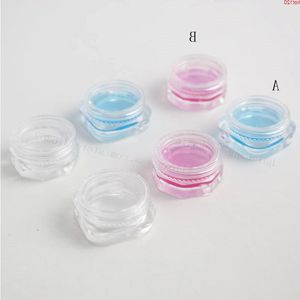 1000 X 1g Mini Refillable Bottles Travel Face Cream Jar Small Cosmetic Container Plastic Empty Sample Makeup Potgood Pfogd