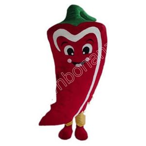 Red Chili Mascot Trajes Cartoon Fancy Suit for Adult Animal Theme Mascotte Carnival Costume Halloween Fancy Dress