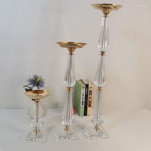 Party Decoration Acrylic Wedding Table Flower Stand El Props Crystal Candlestick