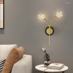 Vägglampor Modern LED SCONCE FÖR SKILD AISLE TRAIRWAY Hall vardagsrum Korridor Bedroom kaffefält Foyer Office Inomhus Mini