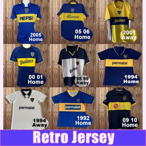 1998 1999 Boca Juniors Retro Soccer Jersey Tevez Riquelme Batistuta Caniggia Palermo Home Away Short Hermes Football Shirt