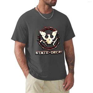 Men's Polos State Of Decay Logo T-Shirt Animal Print Shirt For Boys Blank T Shirts Short Tees Men's