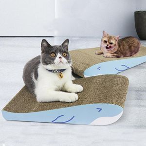 Scratchers Cat Scraper Bed for Cat Toy Wearresistent Nail Scraper Mat Grinder Korrugerad papper Skrapare Kartong Katter Bed Pet Products